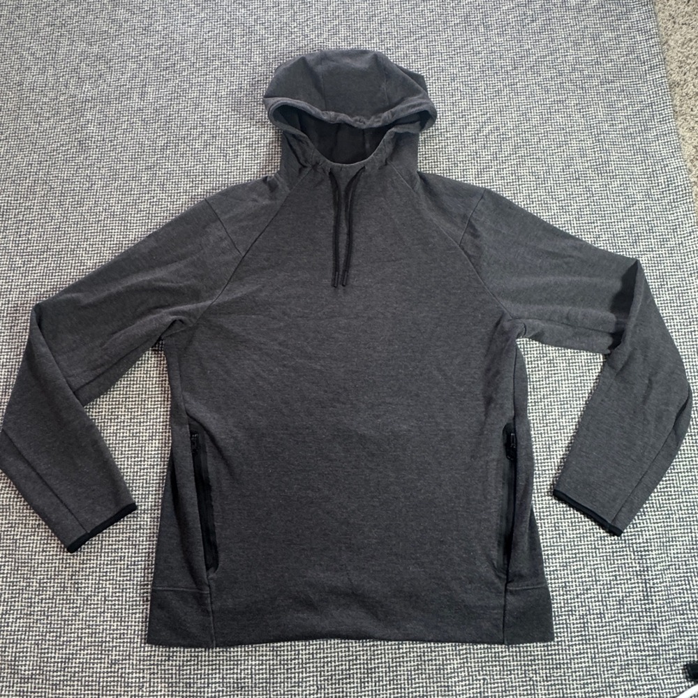 Old Navy Active Dynamic Fleece Hoodie Charcoal Gray Heather Mens Medium
